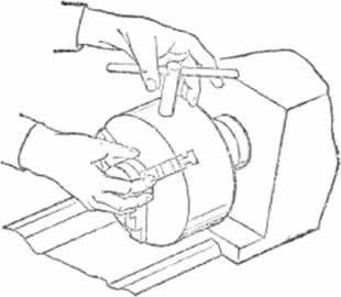 Схема установки заготовки в патроне
