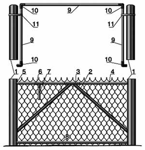 Цельнометаллический забор-водопровод